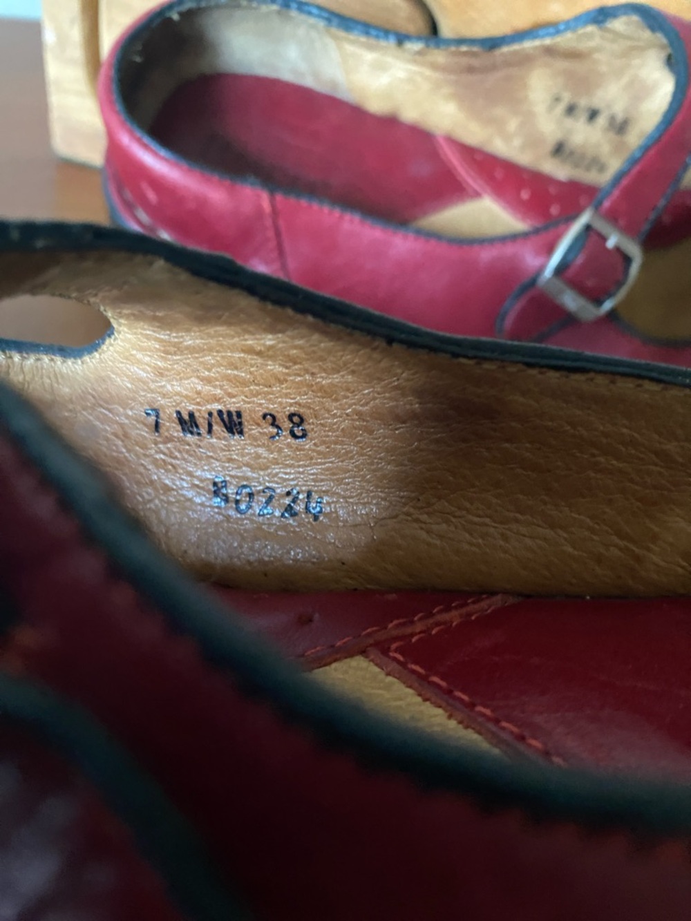 Born Red Leather Mary Jane Clogs - Picture 6 of 7